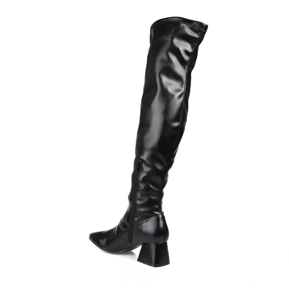 JOURNEE Black Over-the-Knee Women's Boots Size 7.5 WC